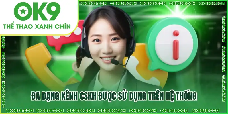 Đa dạng kênh CSKH được sử dụng trên hệ thống Đa dạng kênh CSKH được sử dụng trên hệ thống